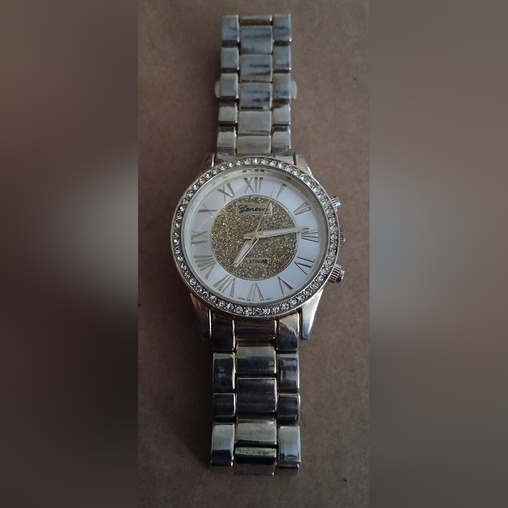 Geneva Women's Gold and Silver Watch